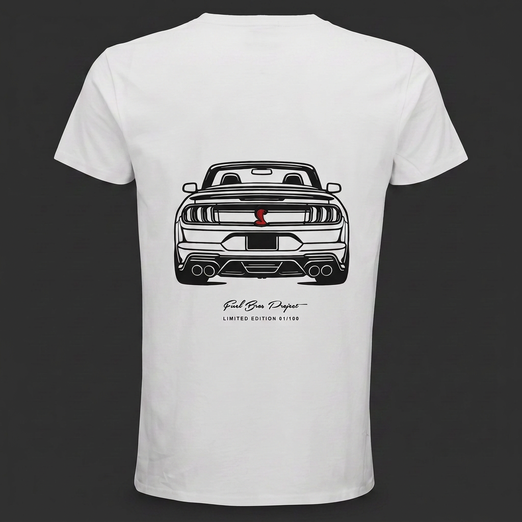 Fuel Bros Project “GT500” Limited Edition. Camiseta de manga corta. Ed. Limitada. — espalda