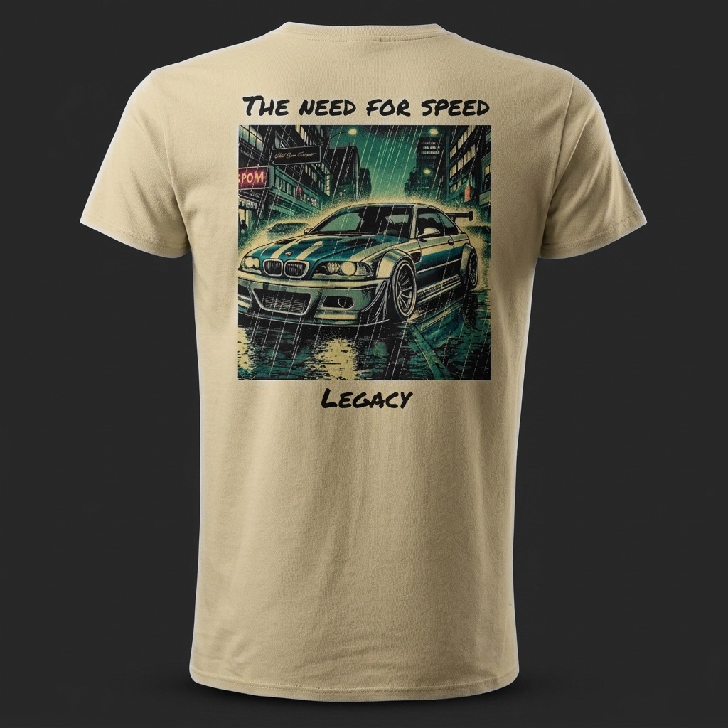Fuel Bros Project « Need for speed Legacy »Camiseta de manga corta. Ed. Limitada. — espalda